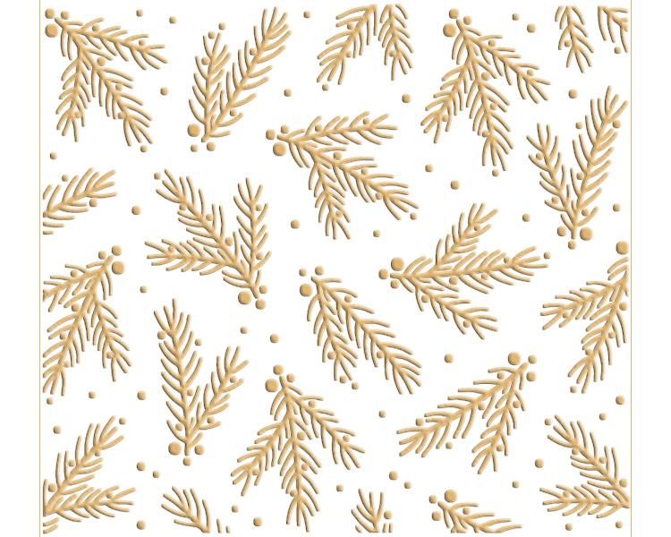 Embossing Folder Christmas Branches Background