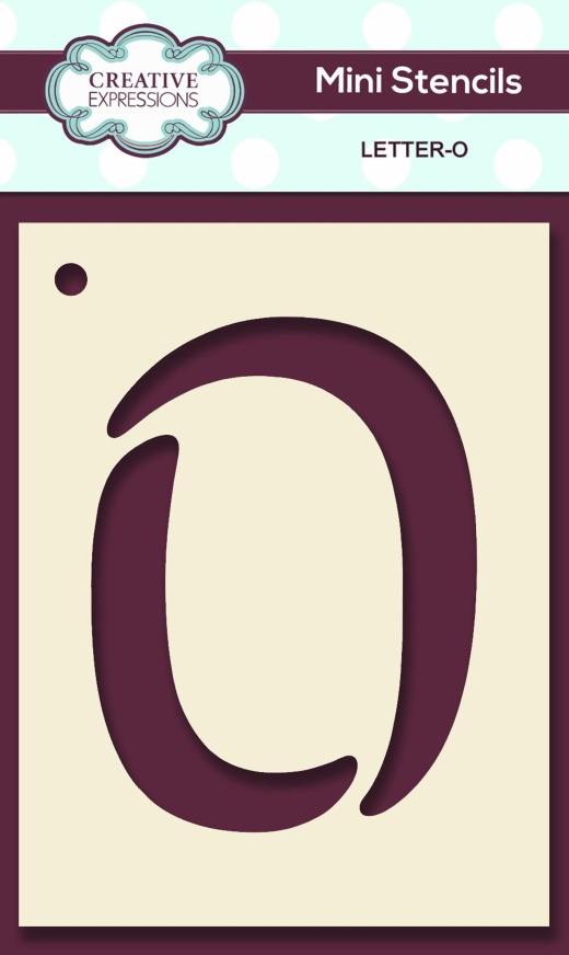 Mini Stencil Upper Case Letter o