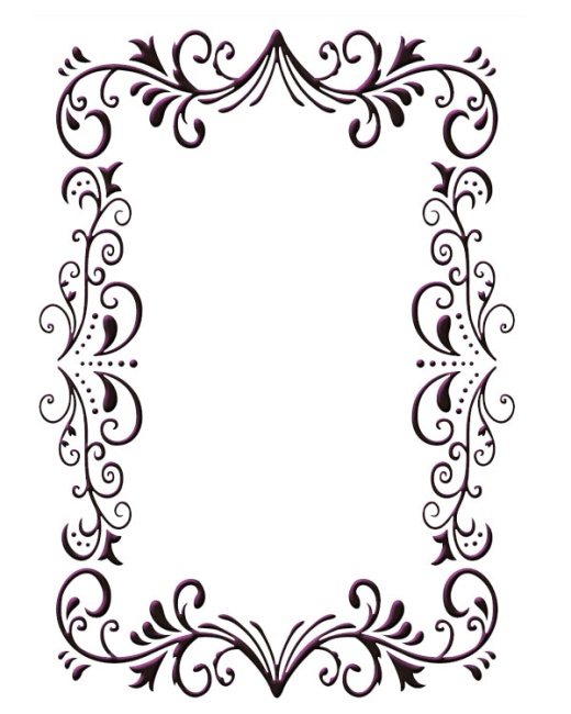 Embossing Folder - Elegant Frame Size 5 X 7