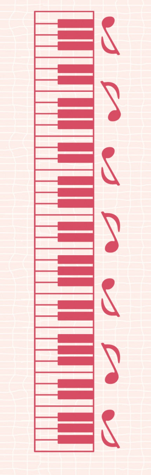 Border Embossing Folder Piano