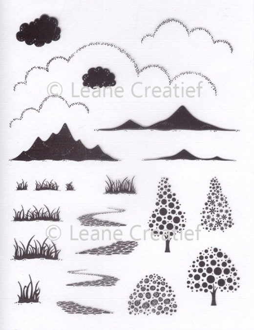 Lecreadesign Clear Stamp Landscape