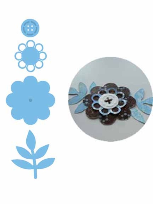 Marianne Design Creatables Dies - Flower Button Assembly