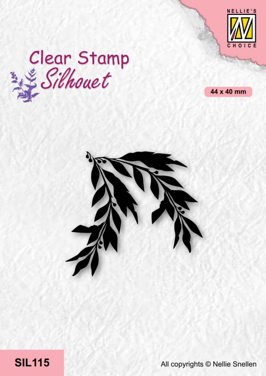 Nellie's Choice Clear Stamp Silhouette - Willow Branch