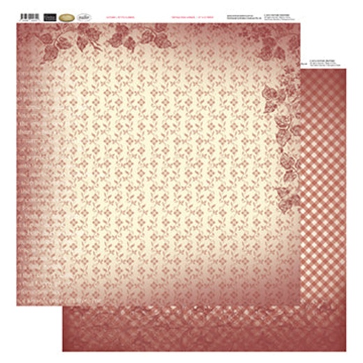 12X12 Patterned Paper - Petite Flowers - Vintage Rose Collection (5)