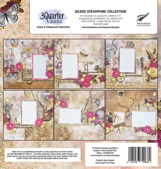 3Quarter Designs - Mini Scrapbook Collection - Furever Steampunk