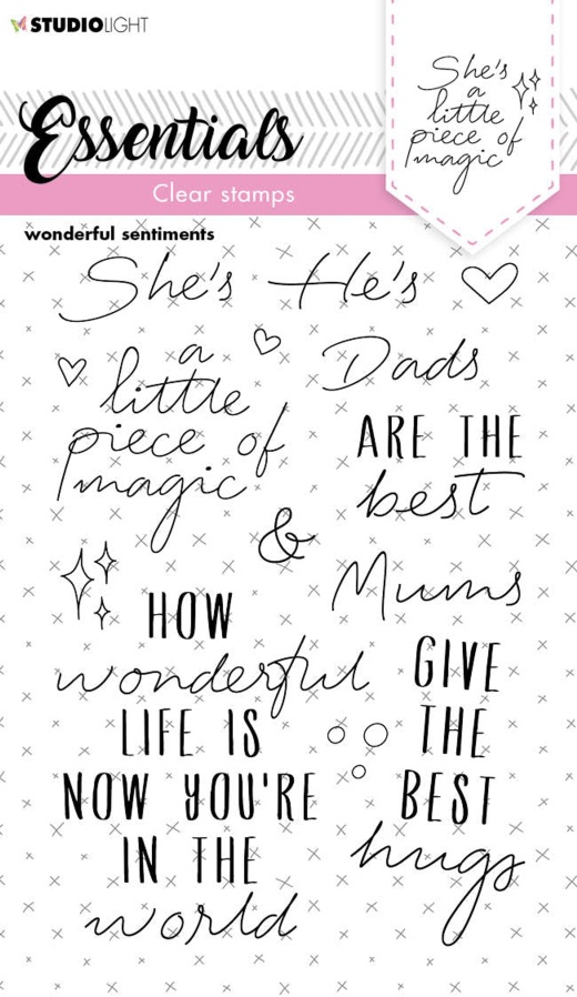 SL Clear Stamp Wonderful Sentiments Essentials - Buy Online Now!