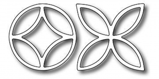 Frantic Stamper Precision Die - Lattice Flower Accents (Set Of 2 Dies)