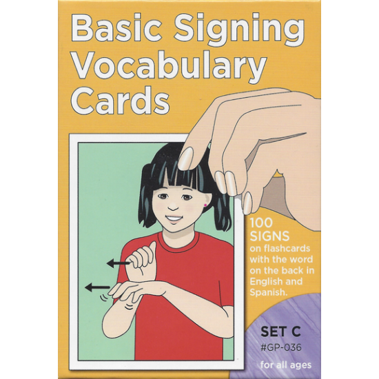 Basic Signing Vocabulary: Sign Language Flash Cards Set c
