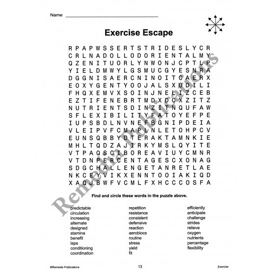 Personal Care Series: Exercise