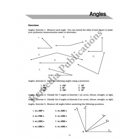 Pre-Geometry 1: Straight Forward Math Series (Advanced Edition)
