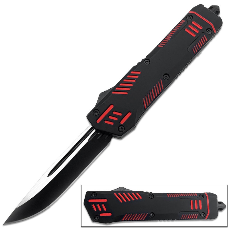 Red Hills Otf Drop Point Blade W/Glass Breaker Single Edge