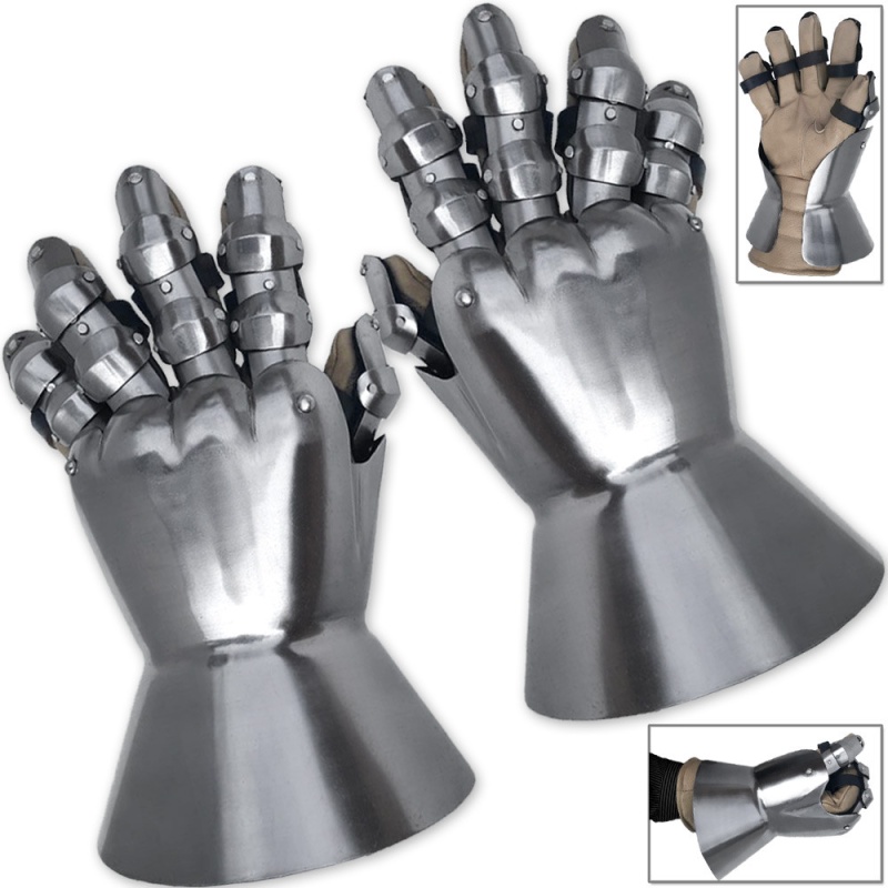 Churberg Hourglass 14th-Century Armor Gauntlets