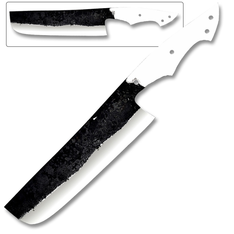 White Deer 1095 Forged Steel Blank Diy Butcher's Cleaver Japanese Knife