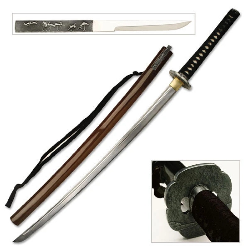 1045 Hc Hand Forged Samurai Katana Sword Blood Grove Blade