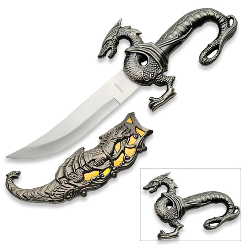 Gold Dragon Fantasy Dagger