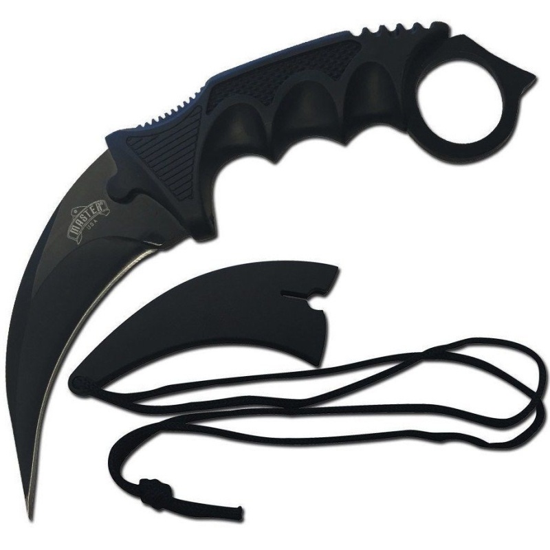 7.5" Master Usa Karambit Tactical Combat Neck Knife Fixed Blade Survival Hunting