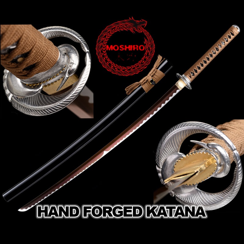 Hand Forged Moshiro 1045 High Carbon Steel Black Glossy Scabbard