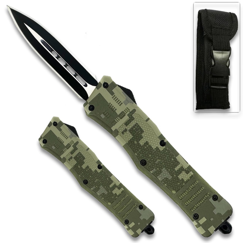Delta Force Otf Out The Front Automatic Spear Point Knife 8" Overall