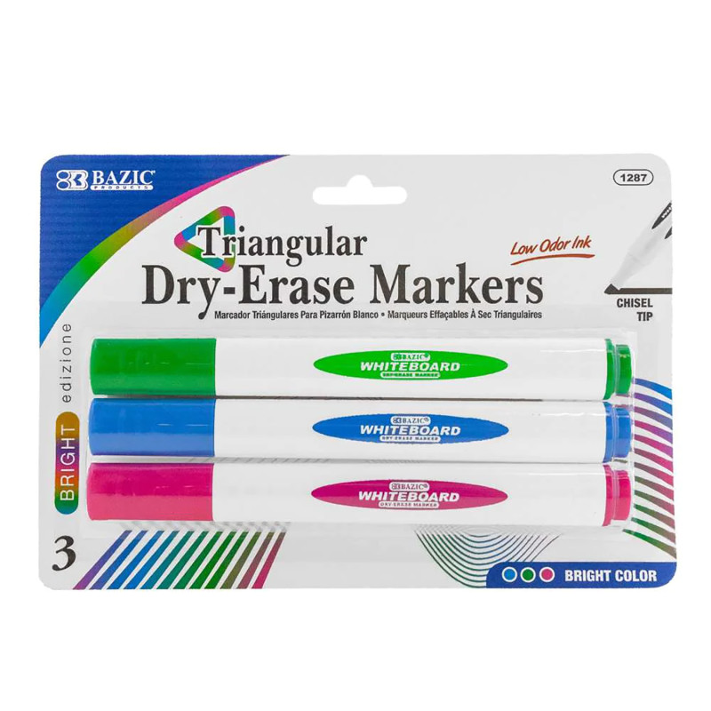 EXPO Low Odor Dry Erase Markers Chisel Point Assorted Colors Box