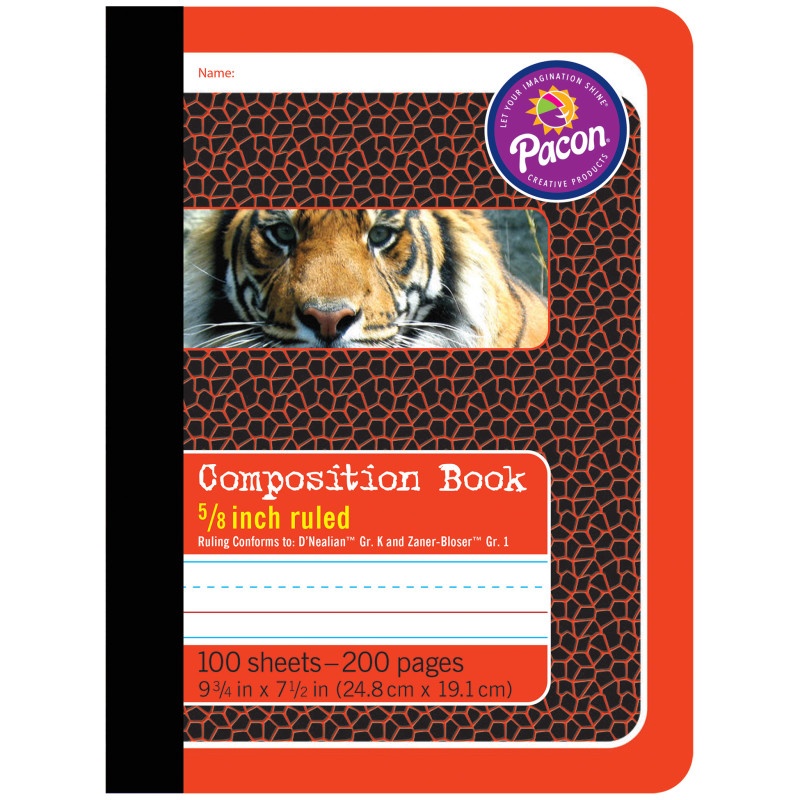Composition Books 5/8In Ruled