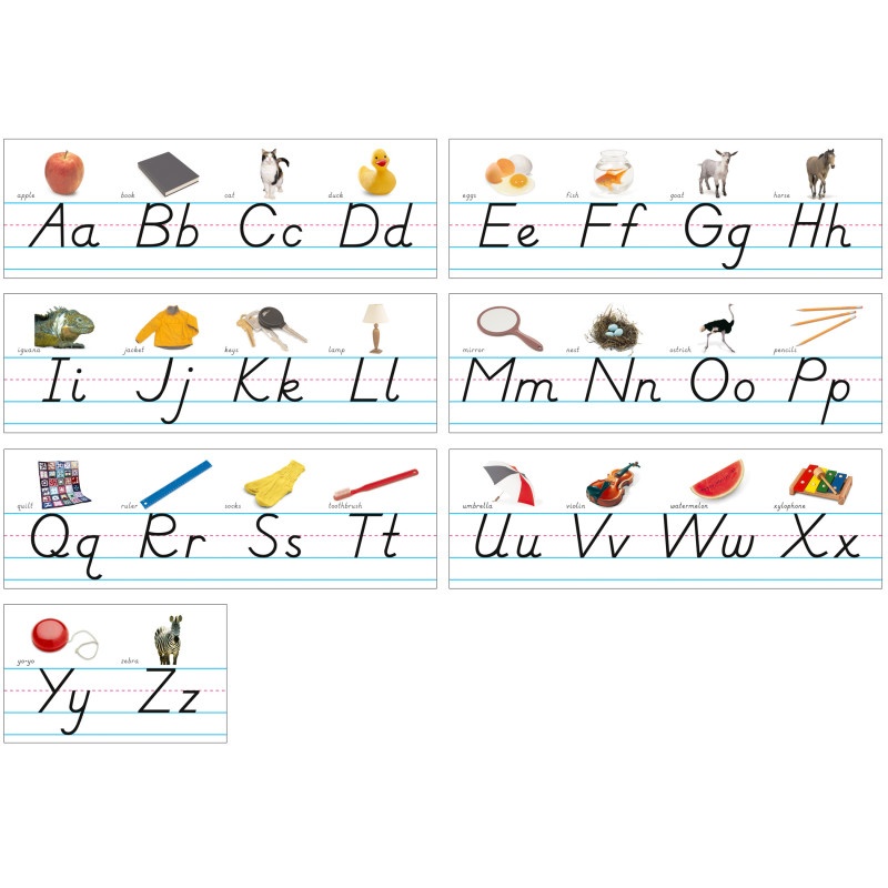 Alphabet Lines Modern Manuscript