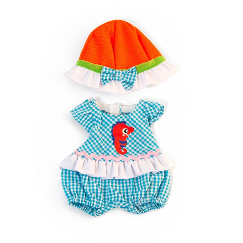 Doll Clothes Warm Weather Romper/ Hat Set