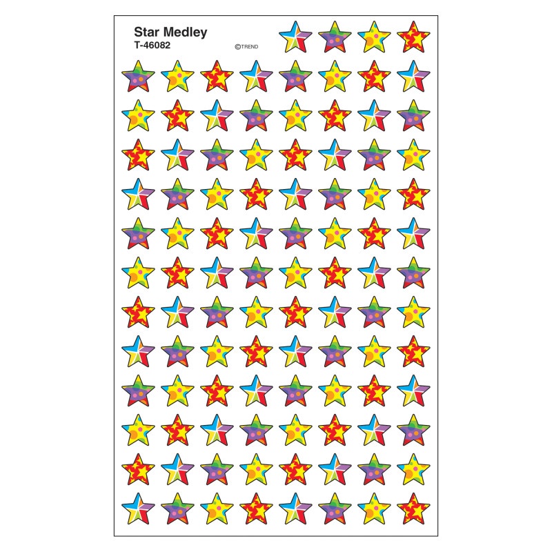 Star Medley Supershape Superspots Shapes Stickers