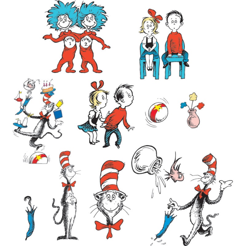 Cat In The Hat Characters 2 Sided Decorating Kit