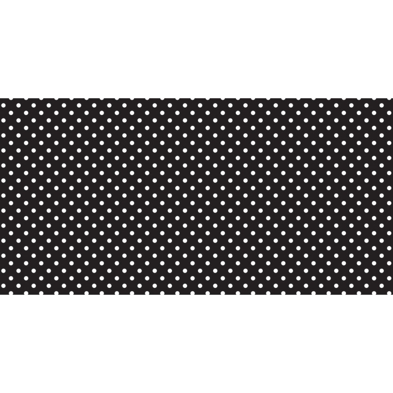 Fadeless 48X50 Classic Dots Black And White Design Roll