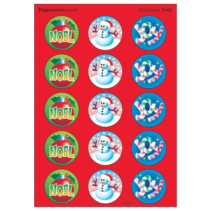 Stinky Stickers Christmas 60/Pk Acid-Free Peppermint