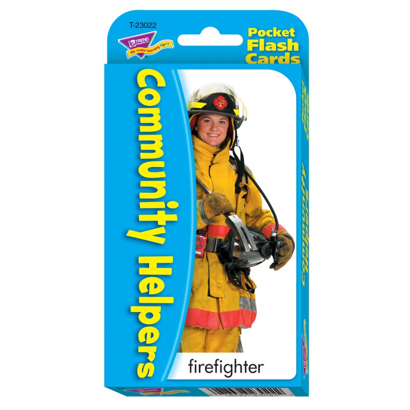 Pocket Flash Cards Community 56-Pk Helper 3 X 5 Two-Sided Cards