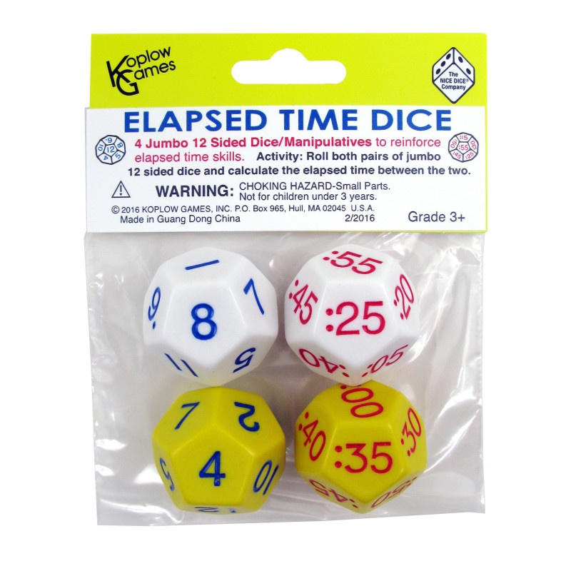 Elapsed Time Dice Set Of 4