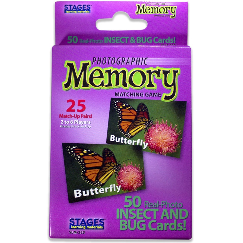 Insects & Bugs Photographic Memory Matching Game