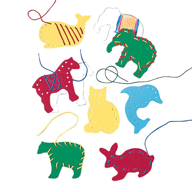 Lauri Lacing & Tracing Animals 7Pk Ages 3-7