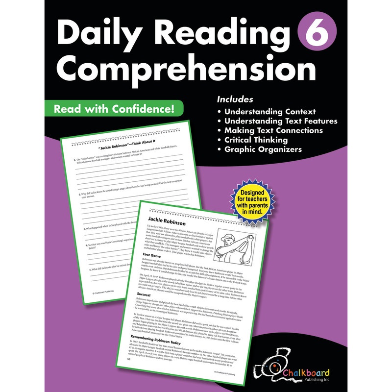 Gr6 Reading Comprehension Workbook Daily