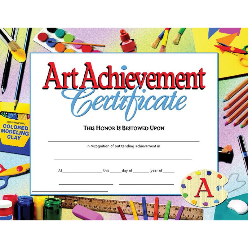 Certificates Art Achievement 30 Pk 8.5 X 11 Inkjet Laser