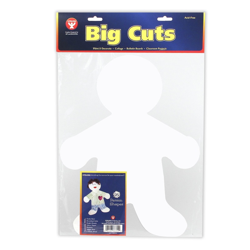 Big Cut-Outs 16In Me Kid White
