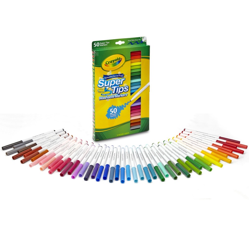 Washable Markers 50Ct Super Tips