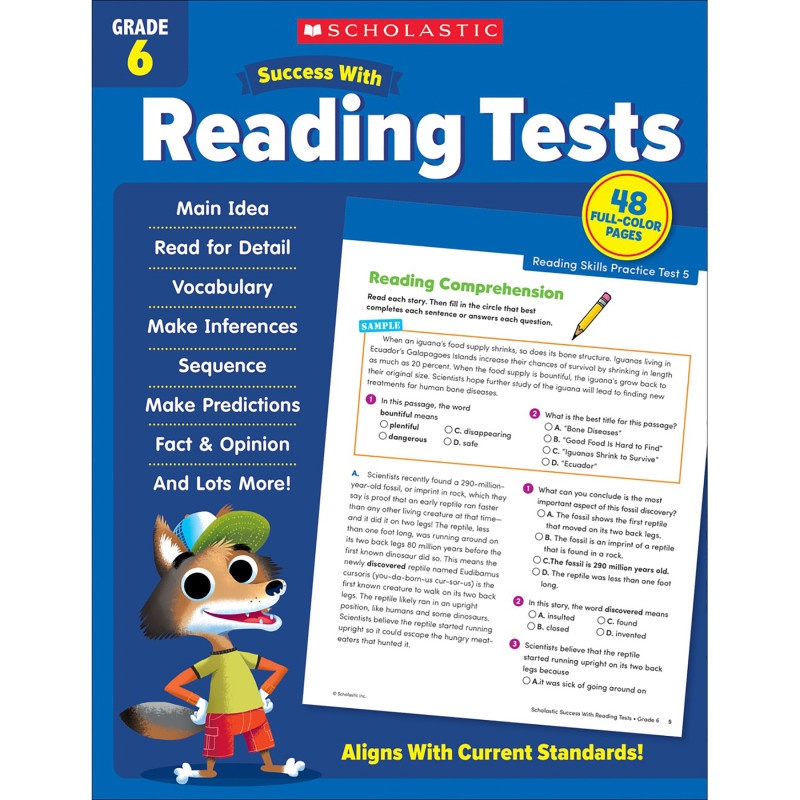 Success With Reading Tests Gr 6