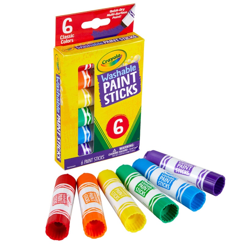 Crayola Washable Paint Sticks 6 Clr