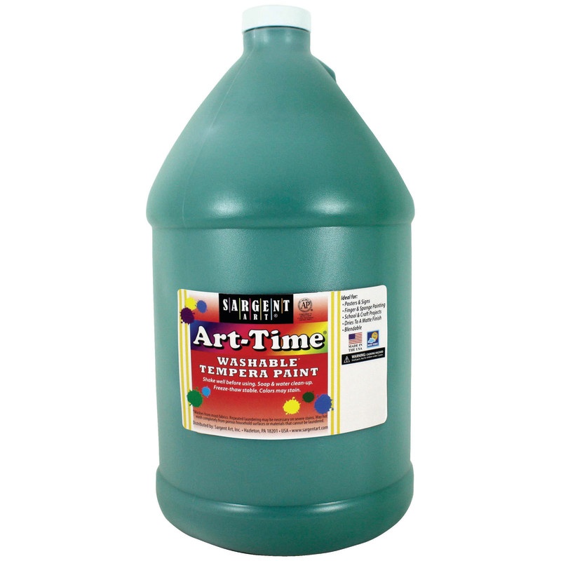 Green Art-Time Washable Paint Glln