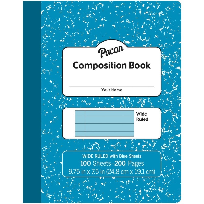 Pastel Blue Composition Book Wide Ruled