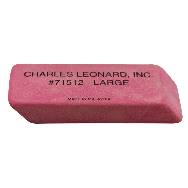 12/Bx Large Pink Economy Wedge Erasers