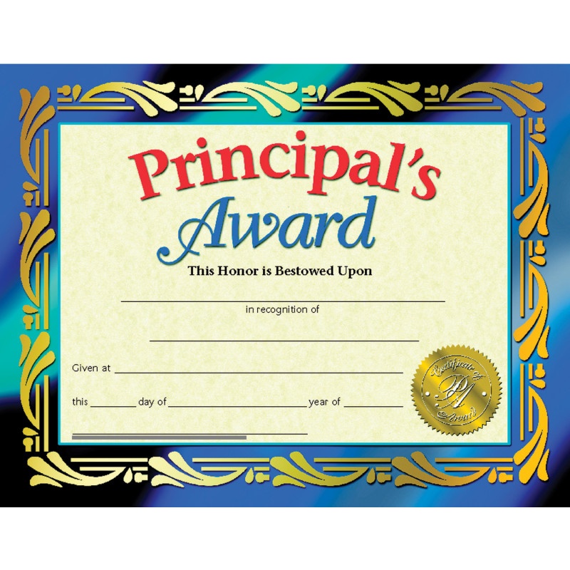 Certificates Principals Award 30 Pk 8.5 X 11 Inkjet Laser