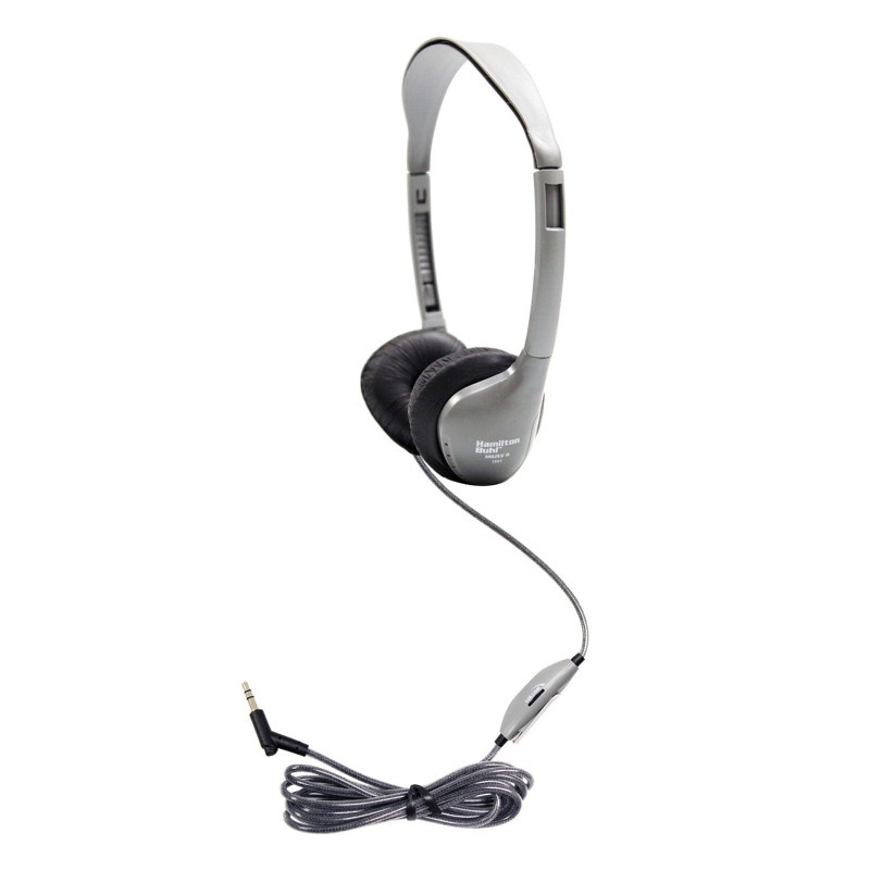 Personal Stereo Headphones Leatherette Ear Cushions W/ Volume