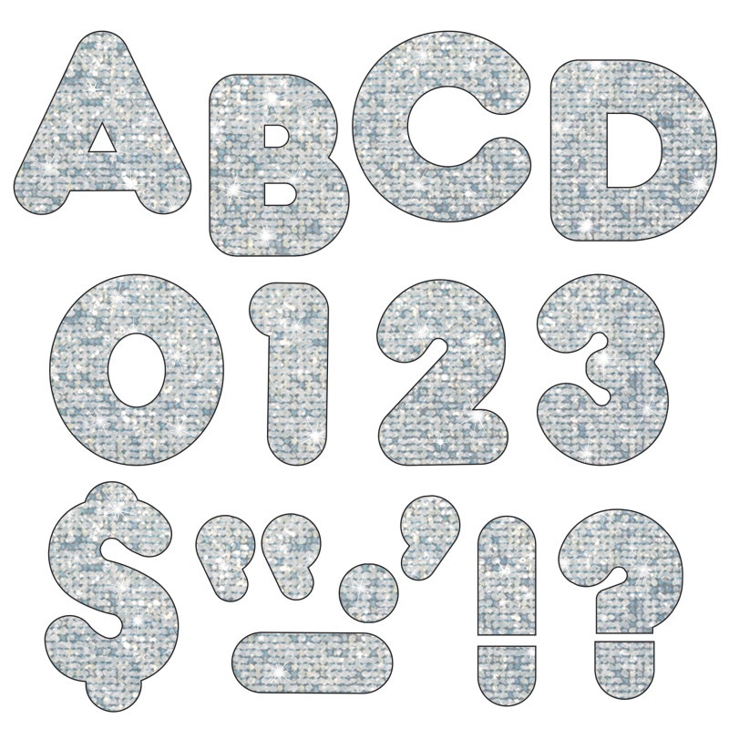 Ready Letters 4 Casual Silver Sparkle