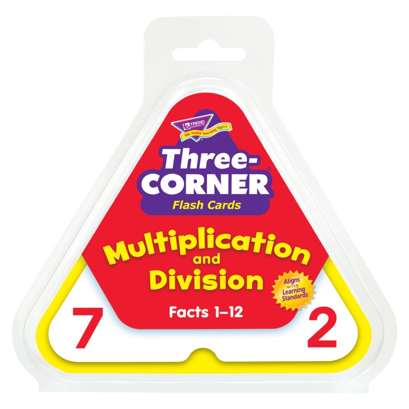 Three-Corner Flash Cards 46/Pk Multiplication & Division