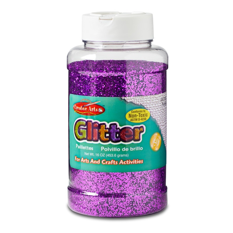 Glitter 16 Oz Bottle Purple