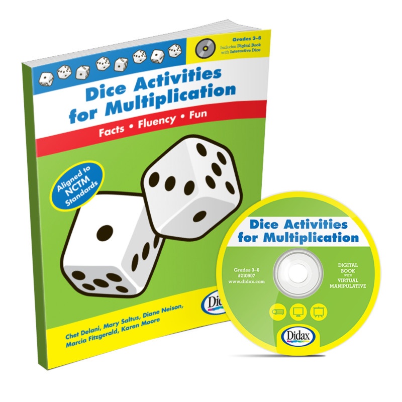 Dice Activities For Multiplication Resource Book Gr 3-6