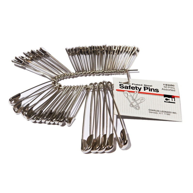 Safety Pins Assorted Sizes 50Pk